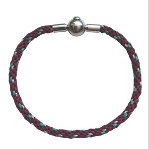 NEW Braided Unisex Bracelet Maroon Teal Green Beige Silver